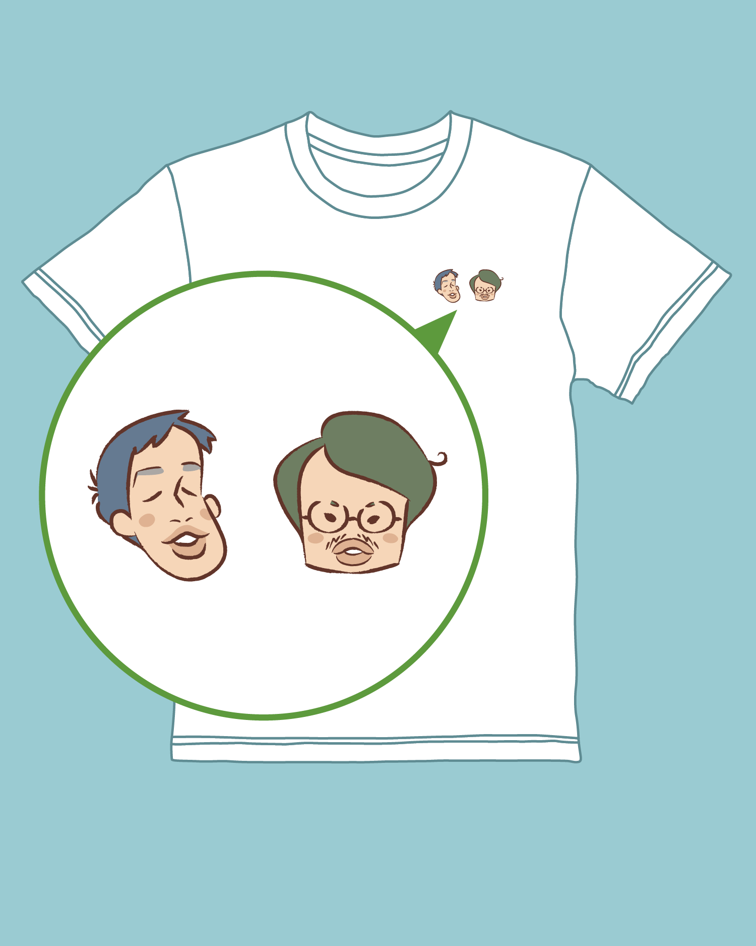 イラスト Tシャツ M【ゆる言語学ラジオ 公式グッズ】
